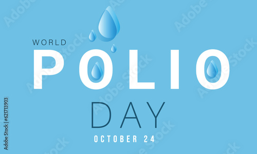 World Polio day. background, banner, card, poster, template. Vector illustration.