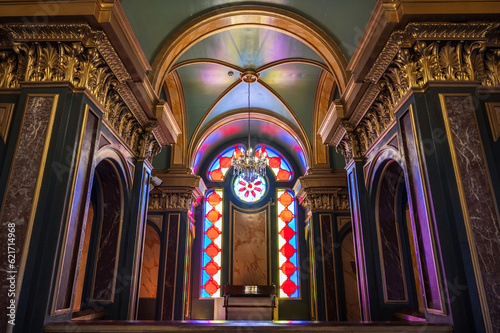 Interior of Saint Stephen Orthodox Church in Istanbul, Turkey