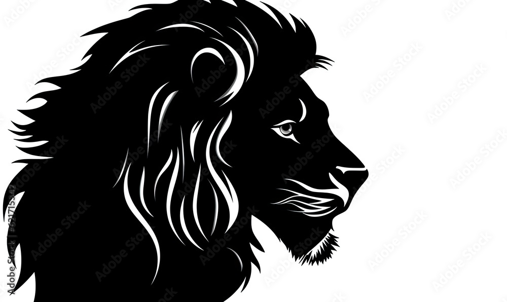 The artistic rendition of a lion's head silhouette evokes a sense of awe. Creating using generative AI tools The artistic rendition of a lion's head silhouette evokes a sense of awe. Creating using generative AI tools