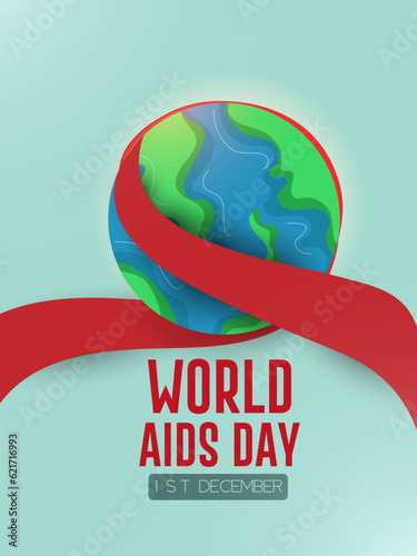 World Aids Day  December 1 Awareness and Prevention of HIV Medical healthcare concept.  Poster, banner vector design.