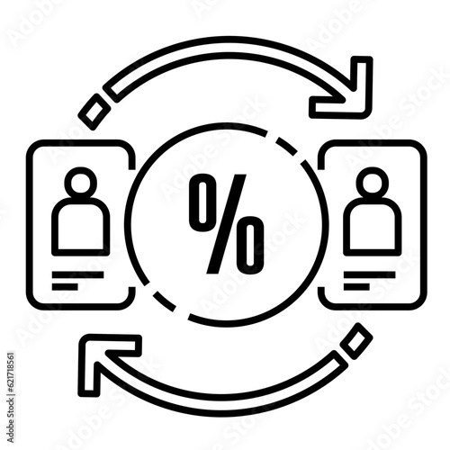 peer to peer lending icon