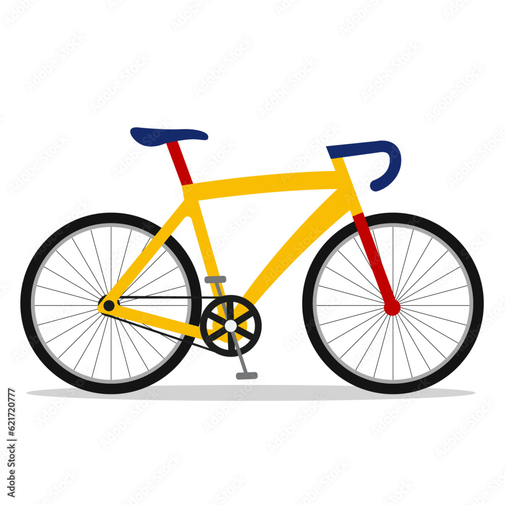 Vector illustration of stylish racing bicycle in nature background.
Vector illustration of stylish racing bicycle in nature background.