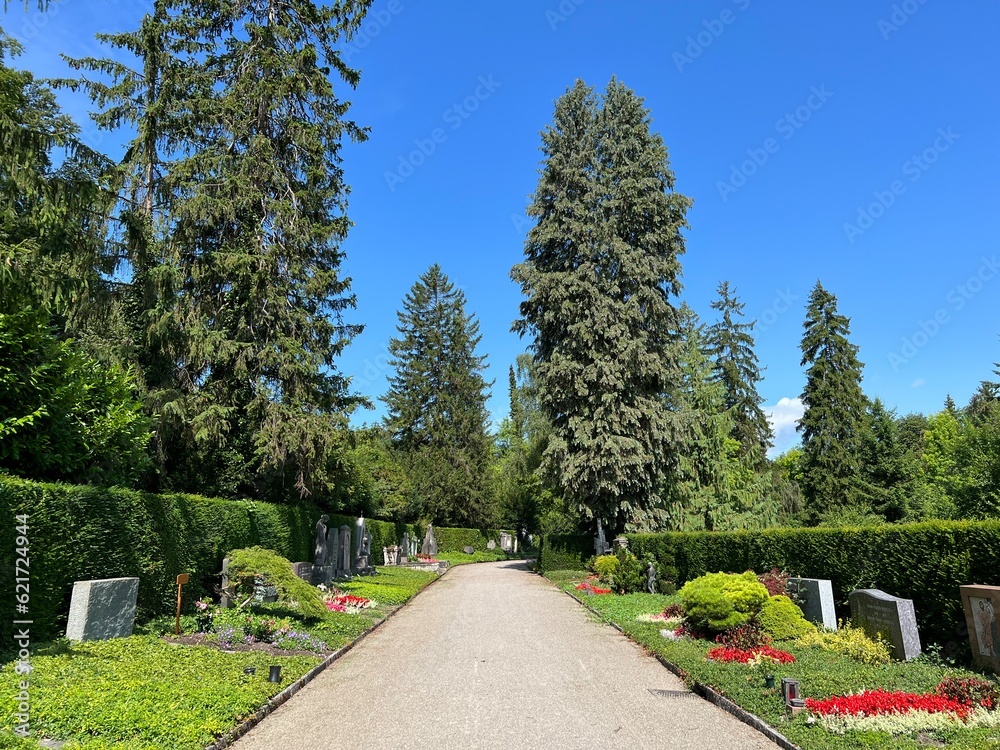 Nordheim cemetery or cemetery of Nordheim oder Friedhof Nordheim - Zürich (Zurich or Zuerich), Switzerland (Schweiz)