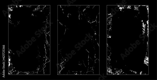 Dust and scratches Set of White Grainy Texture Isolated On Black Background. Dust Overlay Texture. Noise Particles.  Rough Grunge Shabby Scratched Torn Dust Texture. Distressed Overlay Surface texture