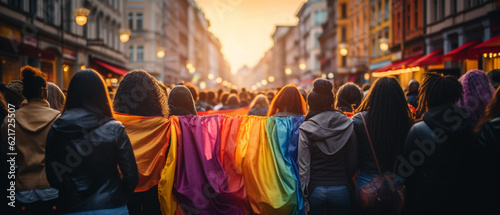 Bunte Vielfalt: Lesbische und schwule Gruppe feiert ihre Identität