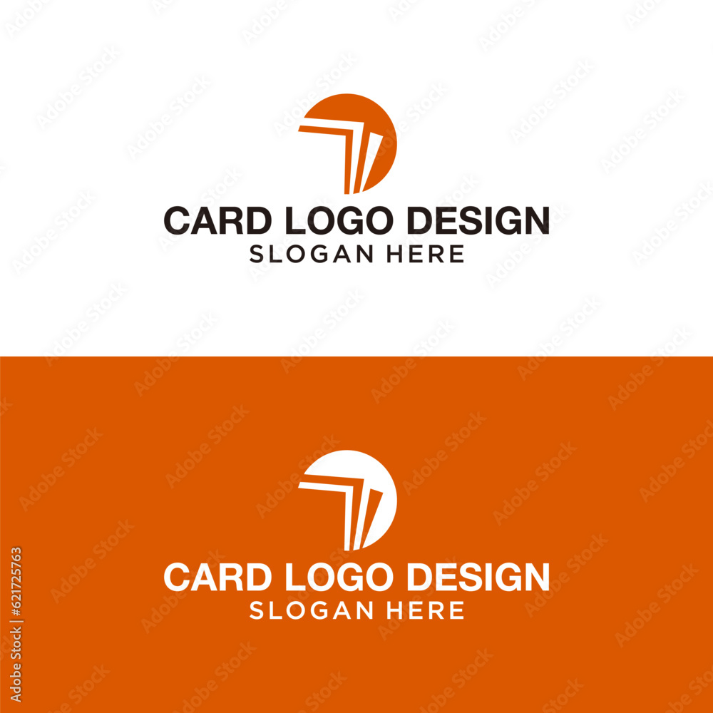 Obraz premium card logo design