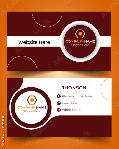 business card template, Corporate business card design
