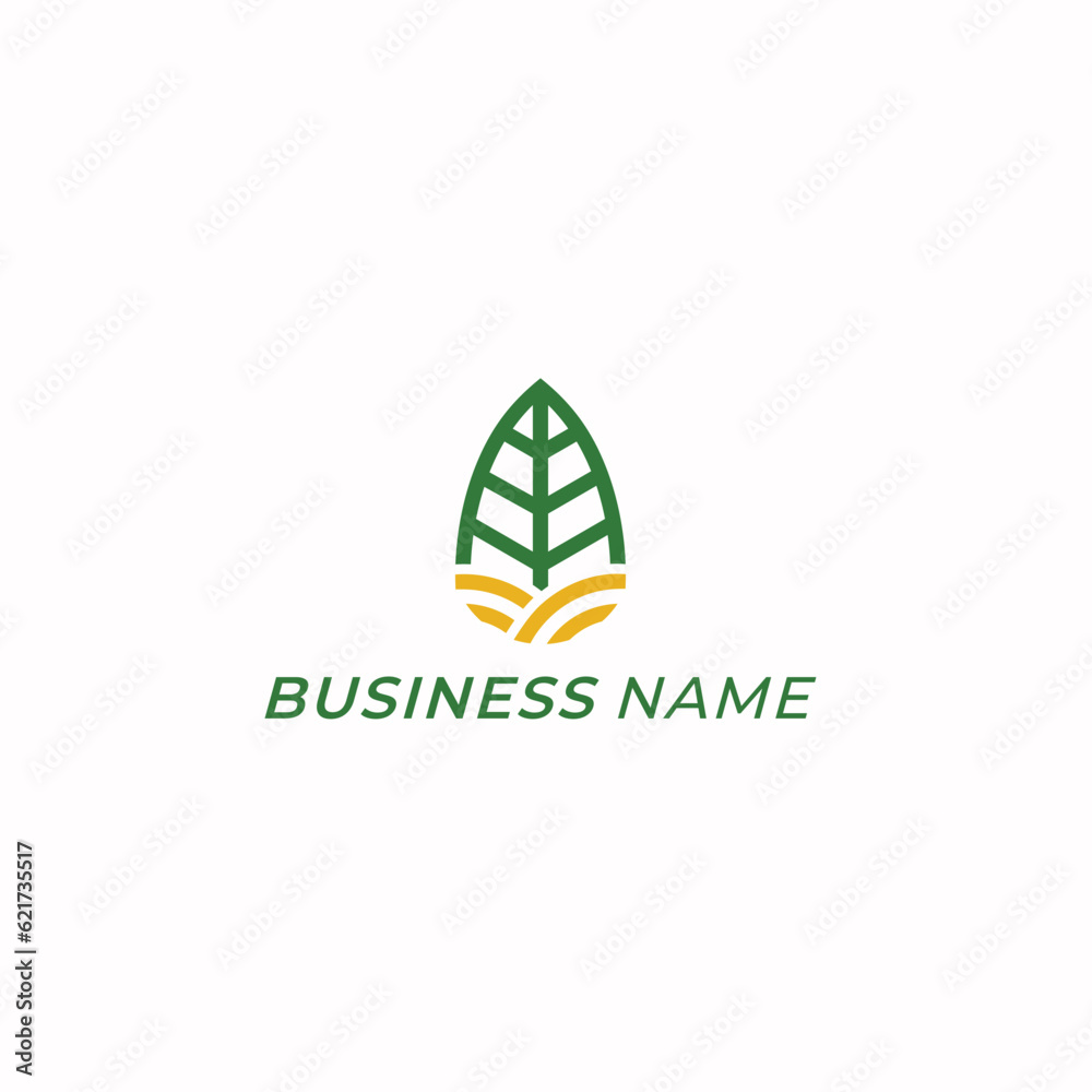 design logo creative leaf and farm design logo creative leaf and farm