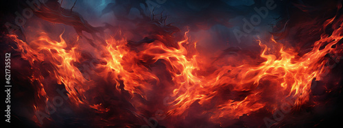 Feuersturm der Energie: Heiße rote Flammen als faszinierendes Wallpaper