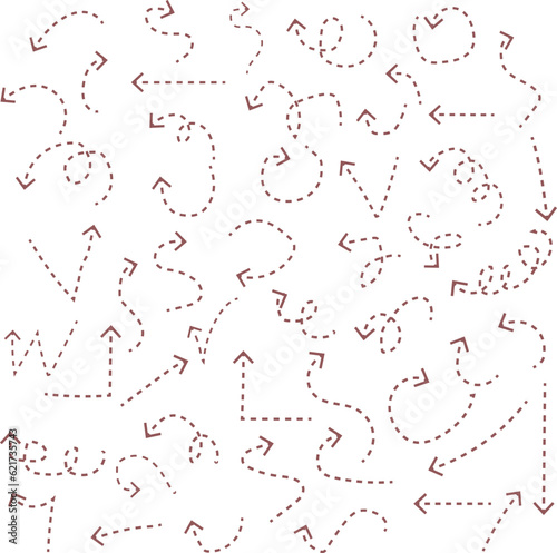 Collection of bright bidirectional arrows. Gradient multicolored arrows on white background. Vector cartoon illustration.