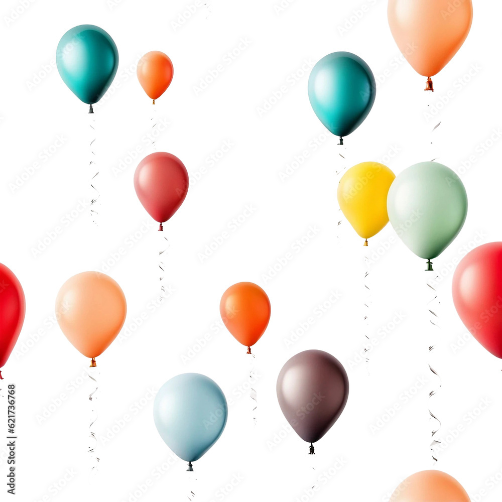 Multicolored balloon set. AI-generated. Multicolored balloon set. AI-generated.
