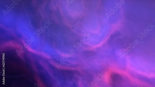 Cosmic background with a blue purple nebula and stars