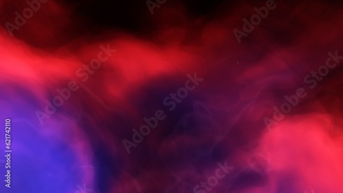 Cosmic background with a blue purple nebula and stars