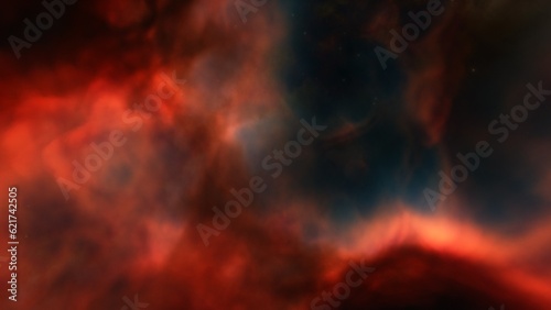 Space nebula, for use with projects on science, research, and education. Illustration © ANDREI