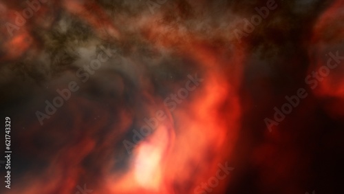 nebula gas cloud in deep outer space 
