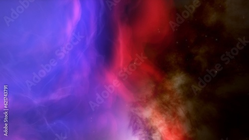 Deep space nebula with stars. Bright and vibrant Multicolor Star field Infinite space outer space background with nebulas and stars. Star clusters, nebula outer space background 3d render 