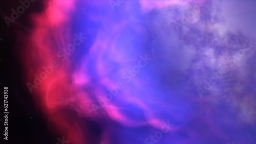 bright nebula, nebula in space, majestic red-purple nebula, beautiful space background 3D render 