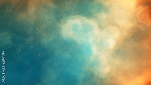 Space background with realistic nebula and shining stars. Colorful cosmos with stardust and milky way. Magic color galaxy. Infinite universe and starry night. 3d render 