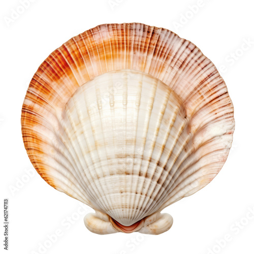 seashells isolated on transparent background cutout