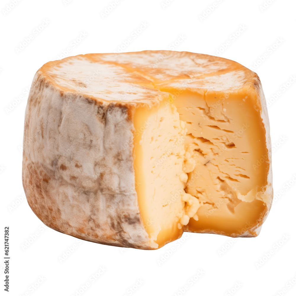 slice of cheese isolated on transparent background cutout