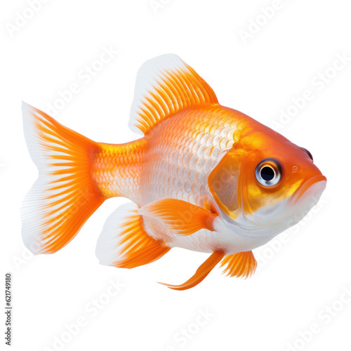 goldfish isolated on transparent background cutout