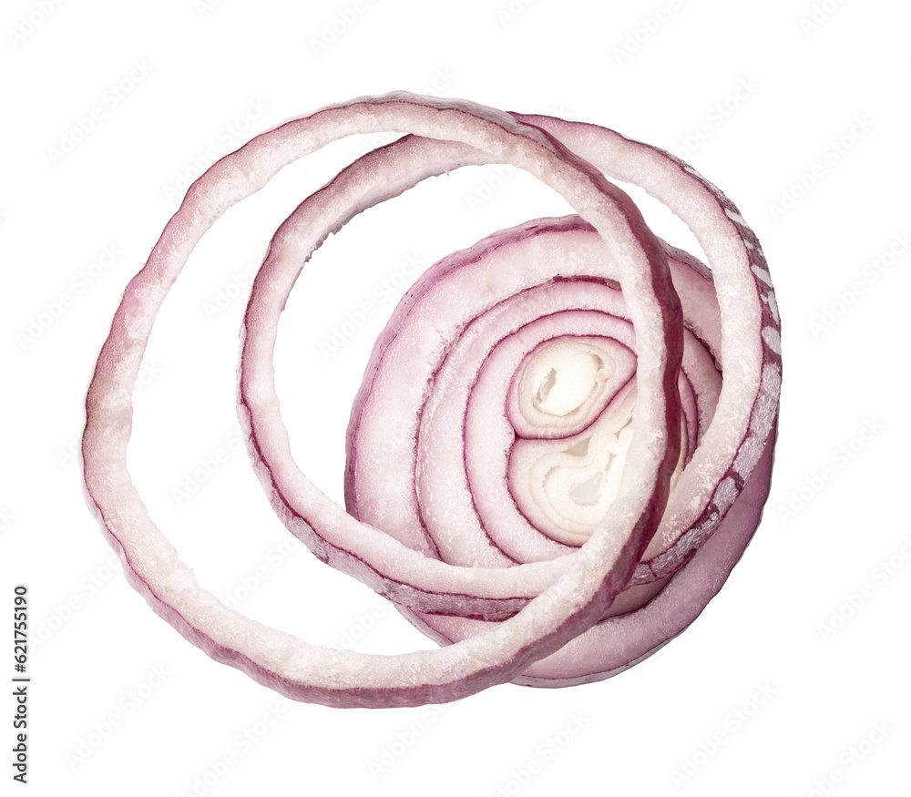Sliced red onion ring isolated. png file Sliced red onion ring isolated. png file