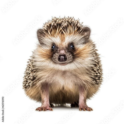 A lovable Hedgehog (Erinaceus europaeus) curiously exploring.