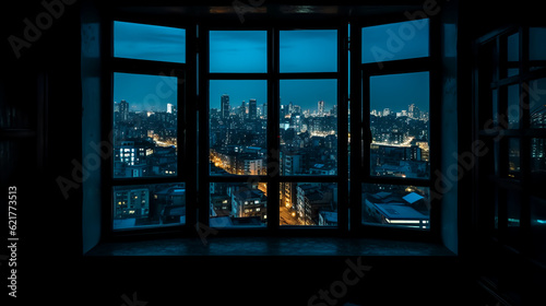 From the vantage point of a room window, I utilize the ultra-wide-angle lens to capture an expansive view of the city. © Sheepy-Kun