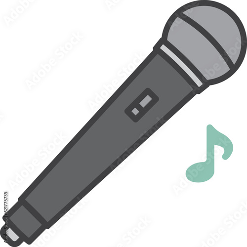 Clip art of simple microphone