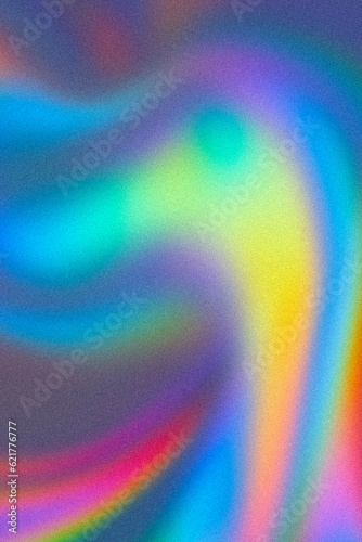 holographic rainbow gradient background texture with grain noise effect