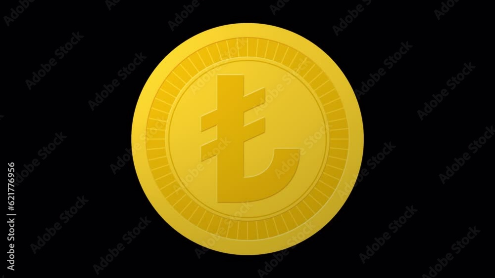 rotating Turkish Lira coin, isolated background with alpha channel, looped animation, 4K rotating Turkish Lira coin, isolated background with alpha channel, looped animation, 4K