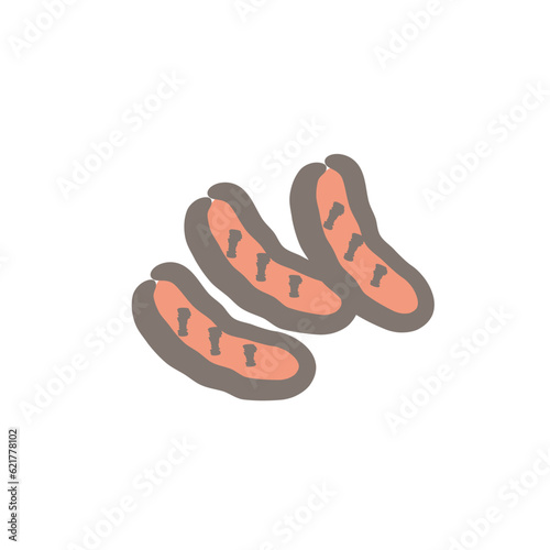 ウインナー　ソーセージ　イラスト