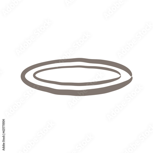 皿　プレート　イラスト