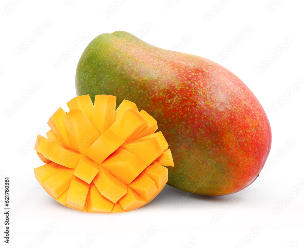 Sweet Mango fruit isolated on white background Sweet Mango fruit isolated on white background