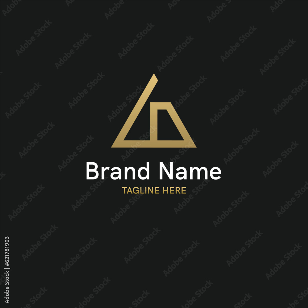 Triangular abstract design Triangular logo design with letter LN or NL Triangular abstract design Triangular logo design with letter LN or NL