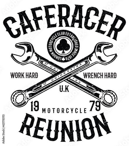 Caferacer Reunion T-shirt Design