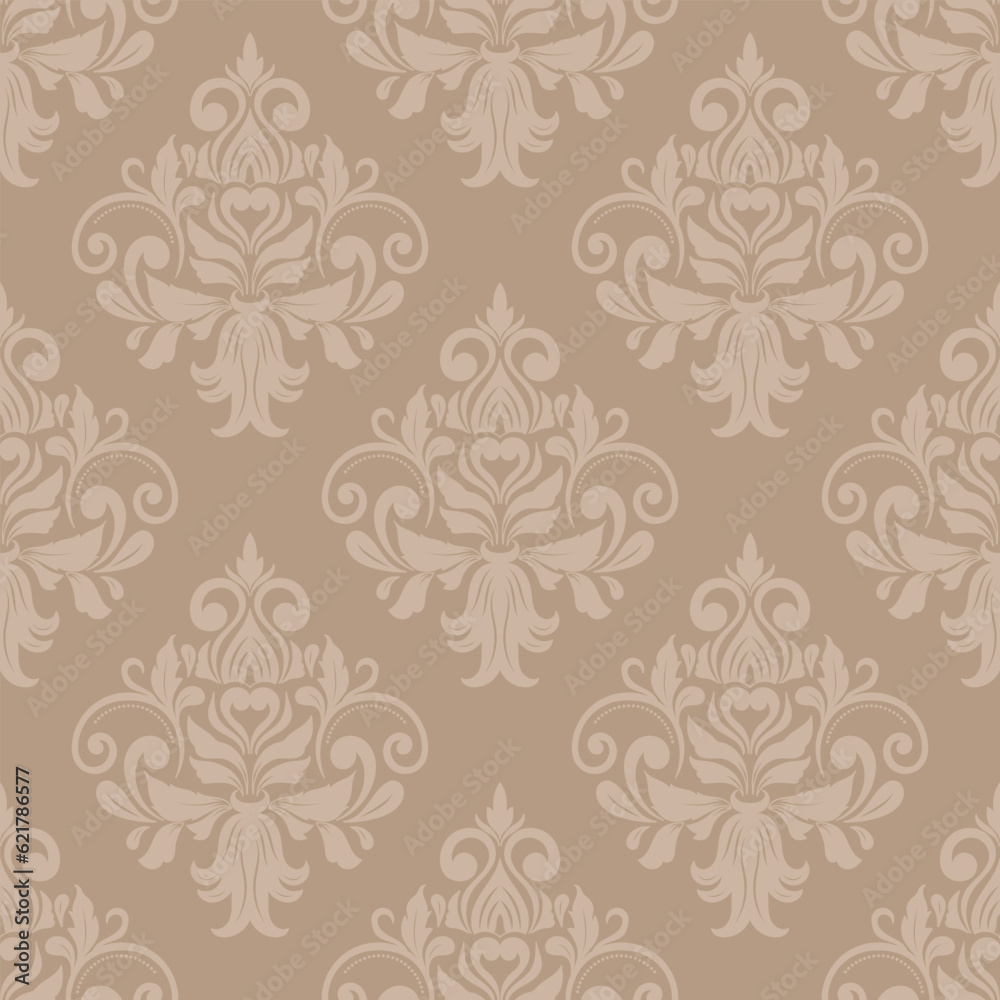Luxury damask seamless pattern for wallpaper