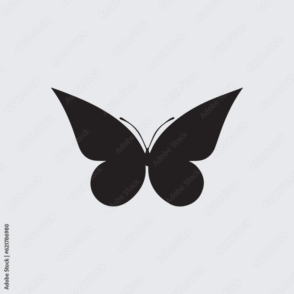 Butterfly conceptual logo icon 