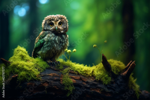 great horned owl generative ai