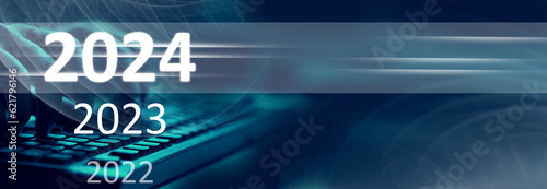 New Year 2024 business plan, strategies, goal, development and success.