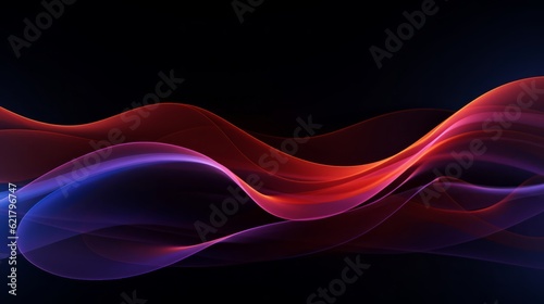 a dark background with random lines and curves. PINK AND ORANGE . IMAGE AI