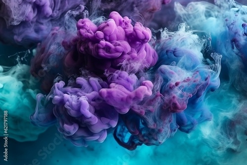 Color smoke background.