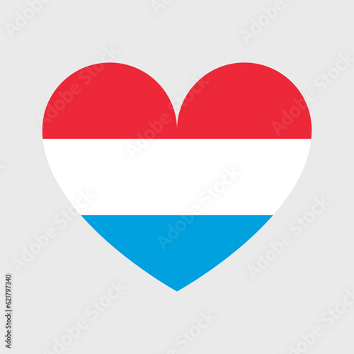 Luxembourg flag vector icons set in the shape of heart, star, circle and map Free Download Luxembourg flag vector icons set in the shape of heart, star, circle and map - GFXLoad
