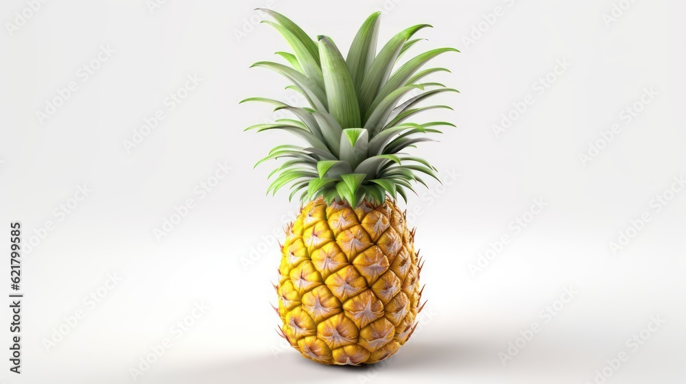 pineapple on a white background pineapple on a white background
