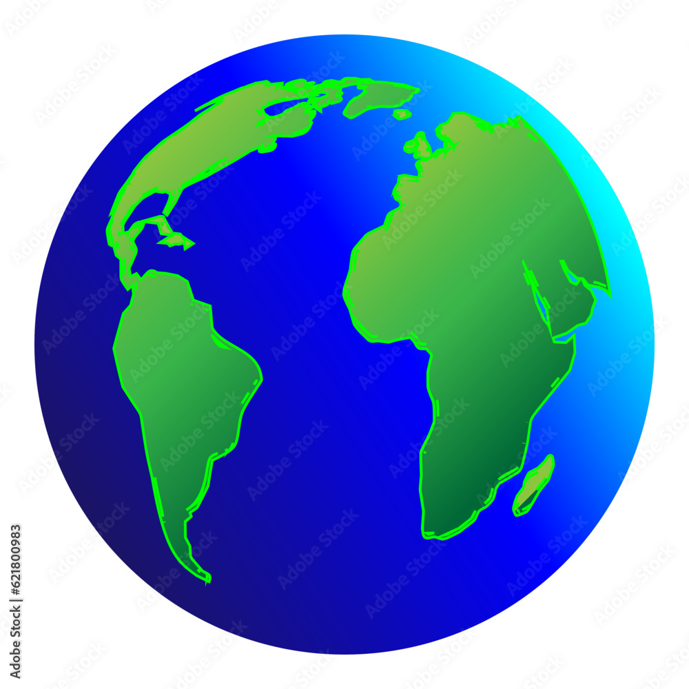 Blue earth map global icon travel America Europe Asia abstract design illustration Blue earth map global icon travel America Europe Asia abstract design illustration