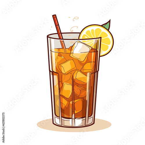 Long Island Iced Tea: The Ultimate Mixed Drink Vector Illustration