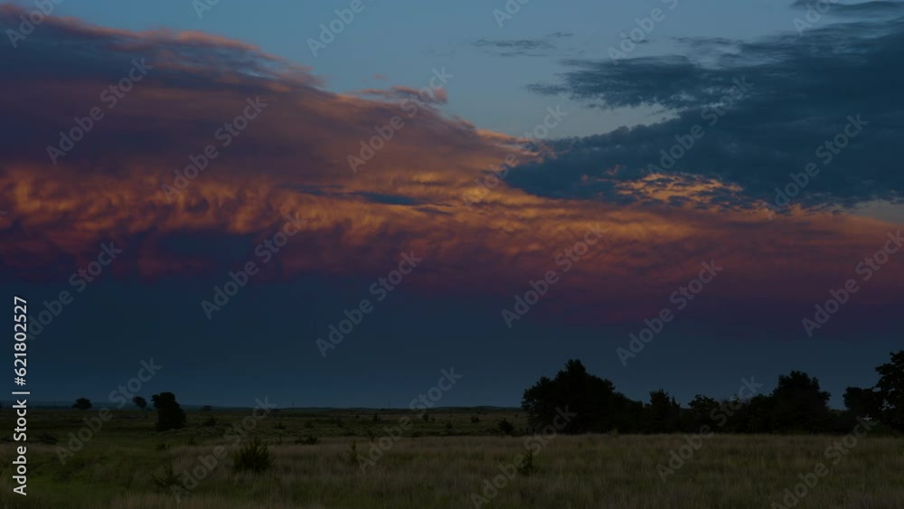 Mammatus Cloud Sun Set Time Lapse Severe Weather Mammatus Cloud Sun Set Time Lapse Severe Weather