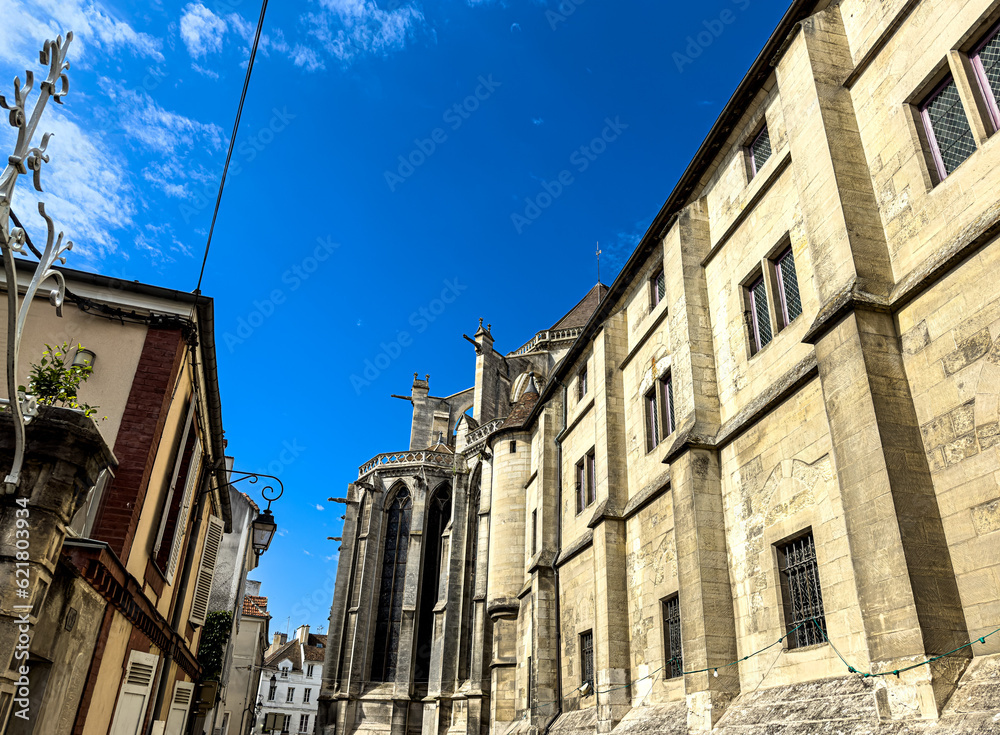 Antique building view in Meaux, France