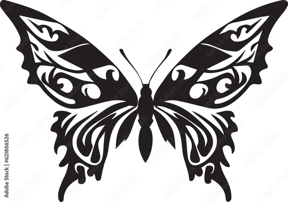 Butterfly vector tattoo design Butterfly vector tattoo design