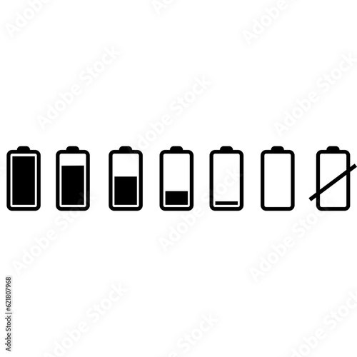 Battery charge icon vector. indicator battery illustration symbol. accumulator logo.